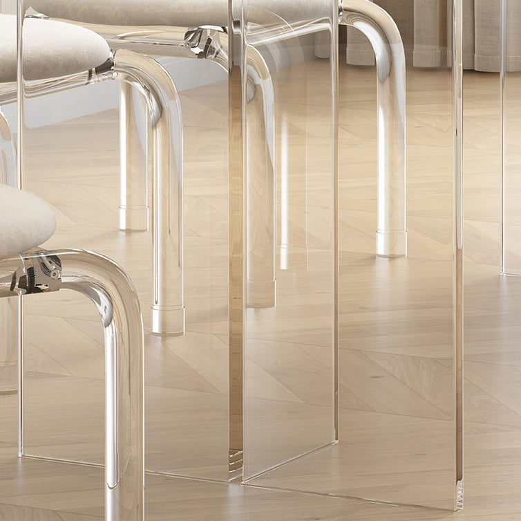 Modern Acrylic Dining Table Set 1/4/5/7 Pieces Rectangle Sintered Stone Top Dinette Set Clearhalo 'Dining Room Sets' 'Dining Tables & Seating' 'dining_room_set' 'furn' 'furn_dining_room_set' 'Furniture' 'furniture_dining_room_set' 'Kitchen & Dining Furniture' 5081249