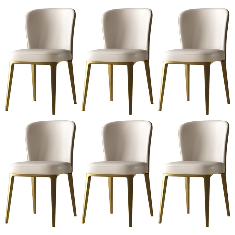 Luxury Sintered Stone Top Dining Set Rectangle 1/3/5/6 Pieces Dining Room Table Set 6 White Chairs Clearhalo 'Dining Room Sets' 'Dining Tables & Seating' 'dining_room_set' 'furn' 'furn_dining_room_set' 'Furniture' 'furniture_dining_room_set' 'Kitchen & Dining Furniture' 5081259