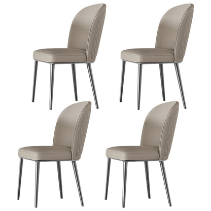 Designer Style Sintered Stone Dining Set Rectangle 1/3/4/6/7 Pieces Dining Room Table Set 4 Beige Chairs Clearhalo 'Dining Room Sets' 'Dining Tables & Seating' 'dining_room_set' 'furn' 'furn_dining_room_set' 'Furniture' 'furniture_dining_room_set' 'Kitchen & Dining Furniture' 5081291