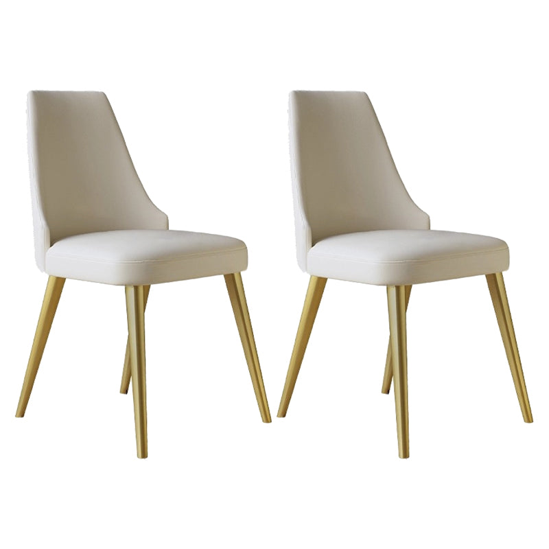 Nordic Sintered Stone Top Dining Set Rectangle 1/2/5/7 Pieces Dining Room Table Set 2 White Chairs Clearhalo 'Dining Room Sets' 'Dining Tables & Seating' 'dining_room_set' 'furn' 'furn_dining_room_set' 'Furniture' 'furniture_dining_room_set' 'Kitchen & Dining Furniture' 5081332