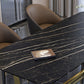 Rectangle Trestle Counter Luxury Table Black Fixed Table of Sintered Stone Clearhalo 'Dining Tables & Seating' 'Dining Tables' 'dining_table' 'furn' 'furn_dining_table' 'Furniture' 'furniture_dining_table' 'Kitchen & Dining Furniture' 5081404