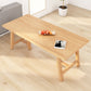 Modern Pine Solid Wood Table Rectangle Dining Table with Double Pedestal 78.7"L x 31.5"W x 29.5"H Without Chairs Clearhalo 'Dining Tables & Seating' 'Dining Tables' 'dining_table' 'furn' 'furn_dining_table' 'Furniture' 'furniture_dining_table' 'Kitchen & Dining Furniture' 5081417