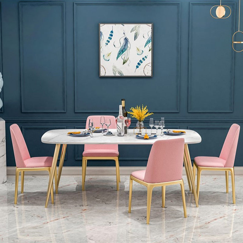 Traditional Luxury Rectangle Dining Table 4-foot Furniture for Dining Room 59.1"L x 31.5"W x 29.5"H Without Chairs Clearhalo 'Dining Tables & Seating' 'Dining Tables' 'dining_table' 'furn' 'furn_dining_table' 'Furniture' 'furniture_dining_table' 'Kitchen & Dining Furniture' 5081461