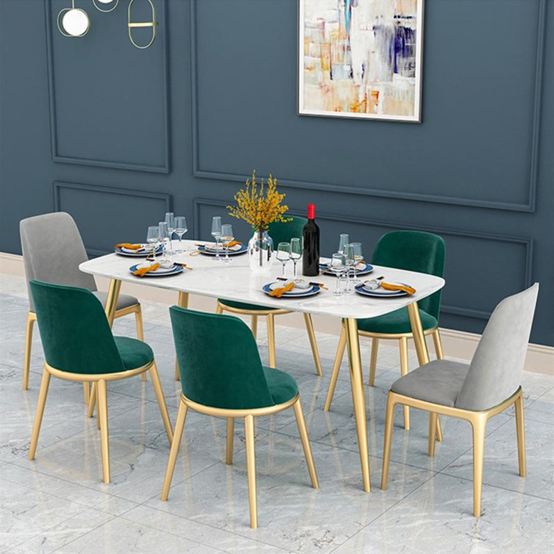 Traditional Luxury Rectangle Dining Table 4-foot Furniture for Dining Room 55.1"L x 27.6"W x 29.5"H Without Chairs Clearhalo 'Dining Tables & Seating' 'Dining Tables' 'dining_table' 'furn' 'furn_dining_table' 'Furniture' 'furniture_dining_table' 'Kitchen & Dining Furniture' 5081462