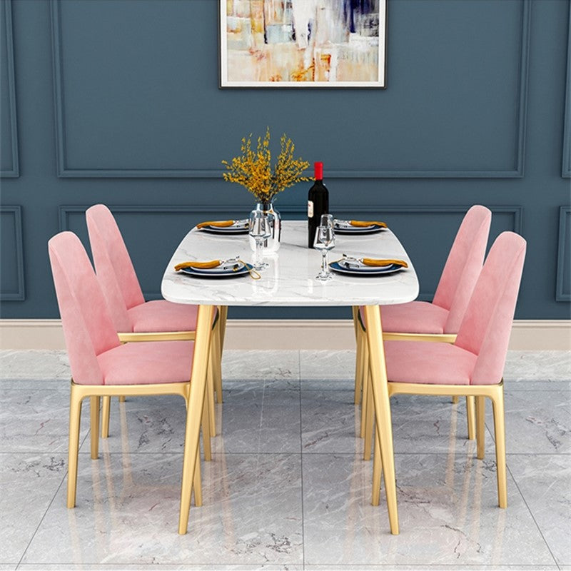 Traditional Luxury Rectangle Dining Table 4-foot Furniture for Dining Room 63"L x 31.5"W x 29.5"H Without Chairs Clearhalo 'Dining Tables & Seating' 'Dining Tables' 'dining_table' 'furn' 'furn_dining_table' 'Furniture' 'furniture_dining_table' 'Kitchen & Dining Furniture' 5081463