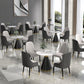 Metal Modern Round Dining Table Sintered Stone Table for Dining Room and Kitchen Clearhalo 'Dining Tables & Seating' 'Dining Tables' 'dining_table' 'furn' 'furn_dining_table' 'Furniture' 'furniture_dining_table' 'Kitchen & Dining Furniture' 5081494