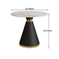Metal Modern Round Dining Table Sintered Stone Table for Dining Room and Kitchen Clearhalo 'Dining Tables & Seating' 'Dining Tables' 'dining_table' 'furn' 'furn_dining_table' 'Furniture' 'furniture_dining_table' 'Kitchen & Dining Furniture' 5081498