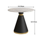 Metal Modern Round Dining Table Sintered Stone Table for Dining Room and Kitchen Clearhalo 'Dining Tables & Seating' 'Dining Tables' 'dining_table' 'furn' 'furn_dining_table' 'Furniture' 'furniture_dining_table' 'Kitchen & Dining Furniture' 5081499