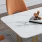 Stone Dining Site Table Traditional Luxury Rectangle Table with Double Pedestal Clearhalo 'Dining Tables & Seating' 'Dining Tables' 'dining_table' 'furn' 'furn_dining_table' 'Furniture' 'furniture_dining_table' 'Kitchen & Dining Furniture' 5081507