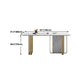 Stone Dining Site Table Traditional Luxury Rectangle Table with Double Pedestal Clearhalo 'Dining Tables & Seating' 'Dining Tables' 'dining_table' 'furn' 'furn_dining_table' 'Furniture' 'furniture_dining_table' 'Kitchen & Dining Furniture' 5081512
