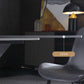 Stone Top Dining Table Modern Rectangle Table with Metal Base in Black Clearhalo 'Dining Tables & Seating' 'Dining Tables' 'dining_table' 'furn' 'furn_dining_table' 'Furniture' 'furniture_dining_table' 'Kitchen & Dining Furniture' 5081547