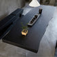 Black Modern Double Pedestal Table Rectangle Pine Solid Wood Top Dining table Clearhalo 'Dining Tables & Seating' 'Dining Tables' 'dining_table' 'furn' 'furn_dining_table' 'Furniture' 'furniture_dining_table' 'Kitchen & Dining Furniture' 5081567