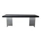 Modern Rectangle Dining Table Black Pine Solid Wood Top Dining Site Table Without Chairs Clearhalo 'Dining Tables & Seating' 'Dining Tables' 'dining_table' 'furn' 'furn_dining_table' 'Furniture' 'furniture_dining_table' 'Kitchen & Dining Furniture' 5081660