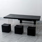 Modern Rectangle Dining Table Black Pine Solid Wood Top Dining Site Table Clearhalo 'Dining Tables & Seating' 'Dining Tables' 'dining_table' 'furn' 'furn_dining_table' 'Furniture' 'furniture_dining_table' 'Kitchen & Dining Furniture' 5081667