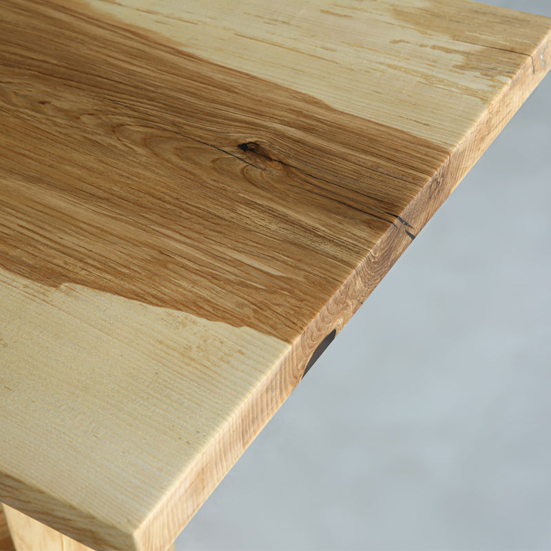 Natural Double Pedestal Table Solid Wood Modern Dinner Room Kitchen Table Clearhalo 'Dining Tables & Seating' 'Dining Tables' 'dining_table' 'furn' 'furn_dining_table' 'Furniture' 'furniture_dining_table' 'Kitchen & Dining Furniture' 5081708