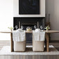 Living Room Two Legs Dining Table Modern Solid Wood Oval Dining Table Clearhalo 'Dining Tables & Seating' 'Dining Tables' 'dining_table' 'furn' 'furn_dining_table' 'Furniture' 'furniture_dining_table' 'Kitchen & Dining Furniture' 5081741