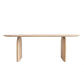 Living Room Two Legs Dining Table Modern Solid Wood Oval Dining Table Clearhalo 'Dining Tables & Seating' 'Dining Tables' 'dining_table' 'furn' 'furn_dining_table' 'Furniture' 'furniture_dining_table' 'Kitchen & Dining Furniture' 5081749