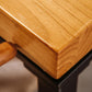 Industrial Rectangle Dining Room Table Natural Solid Wood Trestle Base Dining Table Clearhalo 'Dining Tables & Seating' 'Dining Tables' 'dining_table' 'furn' 'furn_dining_table' 'Furniture' 'furniture_dining_table' 'Kitchen & Dining Furniture' 5081782