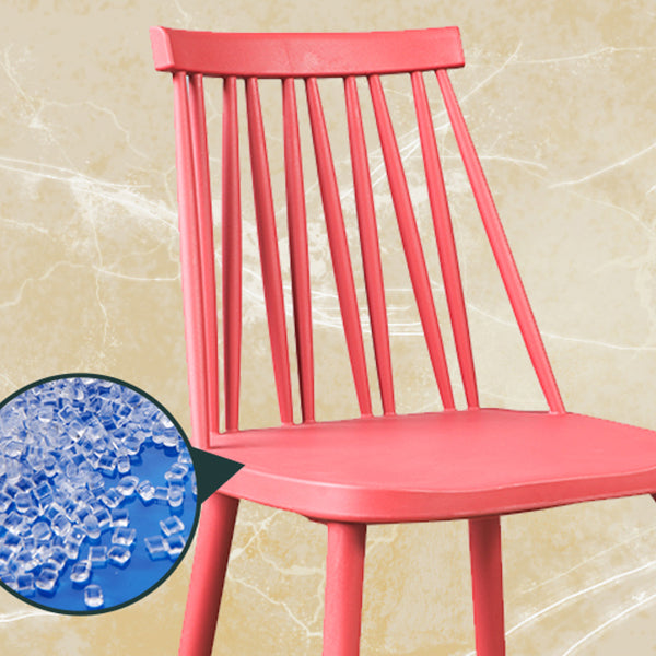 Modern Style Side Chair Plastic Windsor Back Dining Side Chair Clearhalo 'Dining Chairs' 'Dining Tables & Seating' 'dining_chair' 'furn' 'furn_dining_chair' 'Furniture' 'furniture_dining_chair' 'Kitchen & Dining Furniture' 5081832