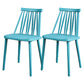 Modern Style Side Chair Plastic Windsor Back Dining Side Chair Blue 2 Piece Set Clearhalo 'Dining Chairs' 'Dining Tables & Seating' 'dining_chair' 'furn' 'furn_dining_chair' 'Furniture' 'furniture_dining_chair' 'Kitchen & Dining Furniture' 5081833