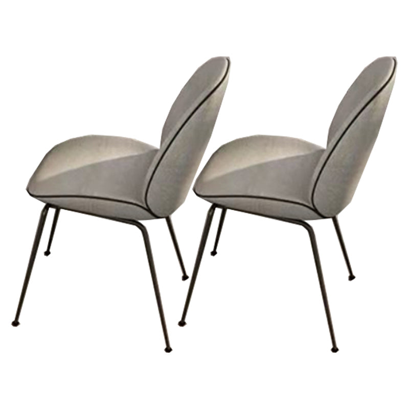 Dining Room Side Chairs Modern Solid Wood Armless Chair for Home Light Gray 2 Piece Set Clearhalo 'Dining Chairs' 'Dining Tables & Seating' 'dining_chair' 'furn' 'furn_dining_chair' 'Furniture' 'furniture_dining_chair' 'Kitchen & Dining Furniture' 5081850