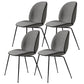 Dining Room Side Chairs Modern Solid Wood Armless Chair for Home Dark Gray 4 Piece Set Clearhalo 'Dining Chairs' 'Dining Tables & Seating' 'dining_chair' 'furn' 'furn_dining_chair' 'Furniture' 'furniture_dining_chair' 'Kitchen & Dining Furniture' 5081858