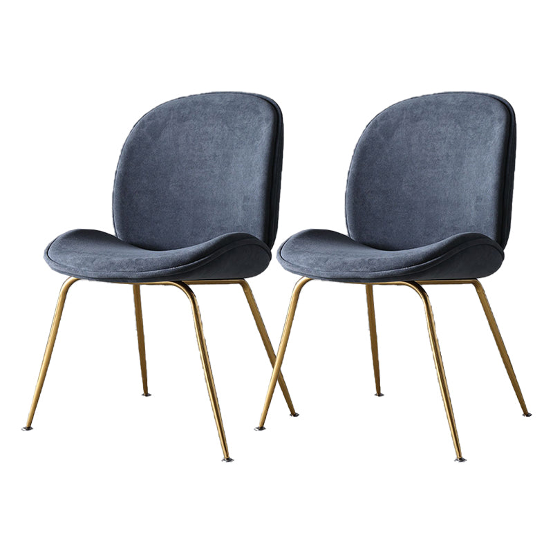 Dining Room Side Chairs Modern Solid Wood Armless Chair for Home Dark Blue-Gray 2 Piece Set Clearhalo 'Dining Chairs' 'Dining Tables & Seating' 'dining_chair' 'furn' 'furn_dining_chair' 'Furniture' 'furniture_dining_chair' 'Kitchen & Dining Furniture' 5081863