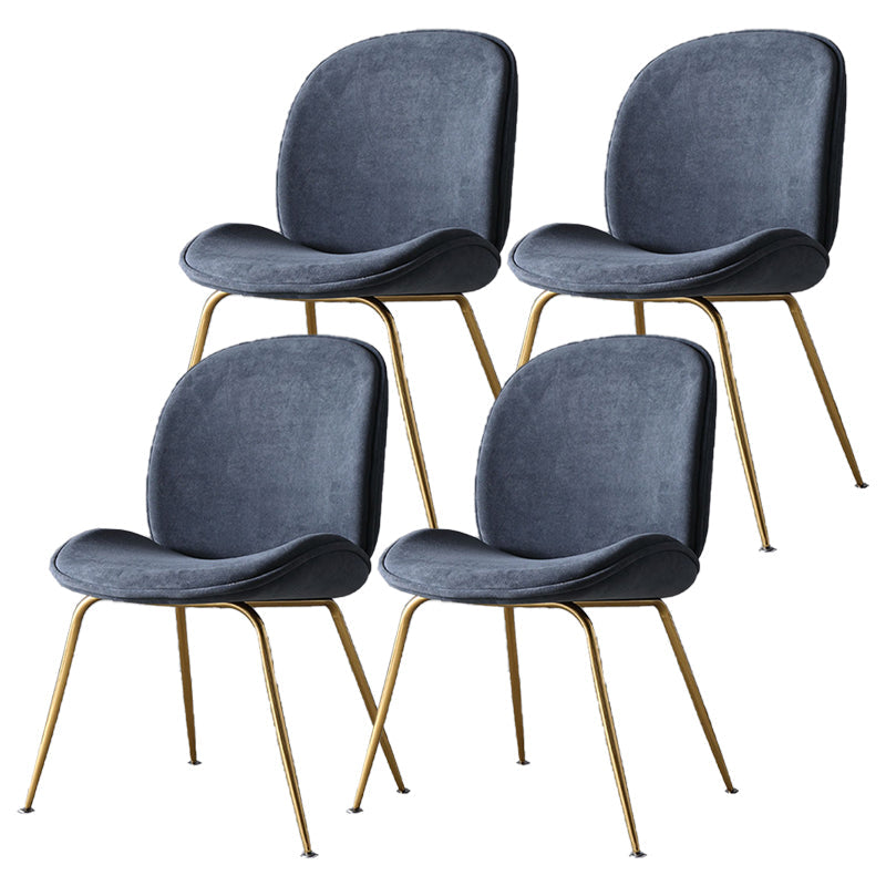 Dining Room Side Chairs Modern Solid Wood Armless Chair for Home Dark Blue-Gray 4 Piece Set Clearhalo 'Dining Chairs' 'Dining Tables & Seating' 'dining_chair' 'furn' 'furn_dining_chair' 'Furniture' 'furniture_dining_chair' 'Kitchen & Dining Furniture' 5081864