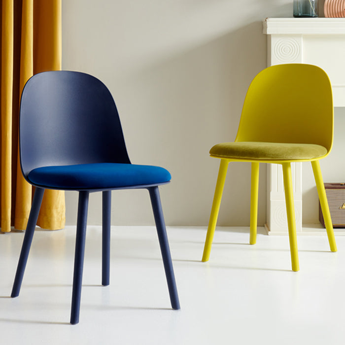 Contemporary Plastic Side Chair Solid Back Kitchen Dining Room Chair Clearhalo 'Dining Chairs' 'Dining Tables & Seating' 'dining_chair' 'furn' 'furn_dining_chair' 'Furniture' 'furniture_dining_chair' 'Kitchen & Dining Furniture' 5081874