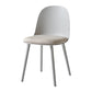 Contemporary Plastic Side Chair Solid Back Kitchen Dining Room Chair Grey Velour 1 Piece Clearhalo 'Dining Chairs' 'Dining Tables & Seating' 'dining_chair' 'furn' 'furn_dining_chair' 'Furniture' 'furniture_dining_chair' 'Kitchen & Dining Furniture' 5081889