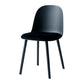 Contemporary Plastic Side Chair Solid Back Kitchen Dining Room Chair Black Velour 1 Piece Clearhalo 'Dining Chairs' 'Dining Tables & Seating' 'dining_chair' 'furn' 'furn_dining_chair' 'Furniture' 'furniture_dining_chair' 'Kitchen & Dining Furniture' 5081895