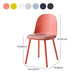 Contemporary Plastic Side Chair Solid Back Kitchen Dining Room Chair Clearhalo 'Dining Chairs' 'Dining Tables & Seating' 'dining_chair' 'furn' 'furn_dining_chair' 'Furniture' 'furniture_dining_chair' 'Kitchen & Dining Furniture' 5081920