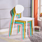 Contemporary Stackable Side Chair Plastic Open Back Dining Chair Clearhalo 'Dining Chairs' 'Dining Tables & Seating' 'dining_chair' 'furn' 'furn_dining_chair' 'Furniture' 'furniture_dining_chair' 'Kitchen & Dining Furniture' 5081925