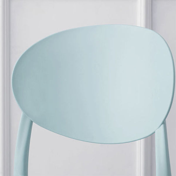 Contemporary Stackable Side Chair Plastic Open Back Dining Chair Clearhalo 'Dining Chairs' 'Dining Tables & Seating' 'dining_chair' 'furn' 'furn_dining_chair' 'Furniture' 'furniture_dining_chair' 'Kitchen & Dining Furniture' 5081930