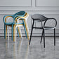 Contemporary Plastic Arm Chair Open Back Kitchen Dining Room Chair Clearhalo 'Dining Chairs' 'Dining Tables & Seating' 'dining_chair' 'furn' 'furn_dining_chair' 'Furniture' 'furniture_dining_chair' 'Kitchen & Dining Furniture' 5081963