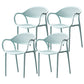 Contemporary Plastic Arm Chair Open Back Kitchen Dining Room Chair Clearhalo 'Dining Chairs' 'Dining Tables & Seating' 'dining_chair' 'furn' 'furn_dining_chair' 'Furniture' 'furniture_dining_chair' 'Kitchen & Dining Furniture' 5081975