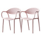 Contemporary Plastic Arm Chair Open Back Kitchen Dining Room Chair Clearhalo 'Dining Chairs' 'Dining Tables & Seating' 'dining_chair' 'furn' 'furn_dining_chair' 'Furniture' 'furniture_dining_chair' 'Kitchen & Dining Furniture' 5081986