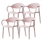 Contemporary Plastic Arm Chair Open Back Kitchen Dining Room Chair Clearhalo 'Dining Chairs' 'Dining Tables & Seating' 'dining_chair' 'furn' 'furn_dining_chair' 'Furniture' 'furniture_dining_chair' 'Kitchen & Dining Furniture' 5081987
