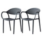 Contemporary Plastic Arm Chair Open Back Kitchen Dining Room Chair Clearhalo 'Dining Chairs' 'Dining Tables & Seating' 'dining_chair' 'furn' 'furn_dining_chair' 'Furniture' 'furniture_dining_chair' 'Kitchen & Dining Furniture' 5081988