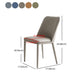 Faux Leather Contemporary Dining Chair Matte Finish Solid Back Side Chair Clearhalo 'Dining Chairs' 'Dining Tables & Seating' 'dining_chair' 'furn' 'furn_dining_chair' 'Furniture' 'furniture_dining_chair' 'Kitchen & Dining Furniture' 5082011