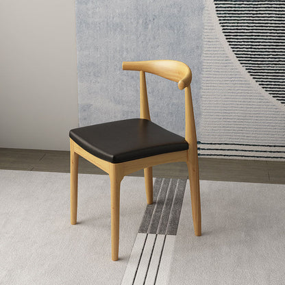 Modern Side Dining Chairs Wooden Dining Chairs for Dining Room Brown 1 Piece Clearhalo 'Dining Chairs' 'Dining Tables & Seating' 'dining_chair' 'furn' 'furn_dining_chair' 'Furniture' 'furniture_dining_chair' 'Kitchen & Dining Furniture' 5082019