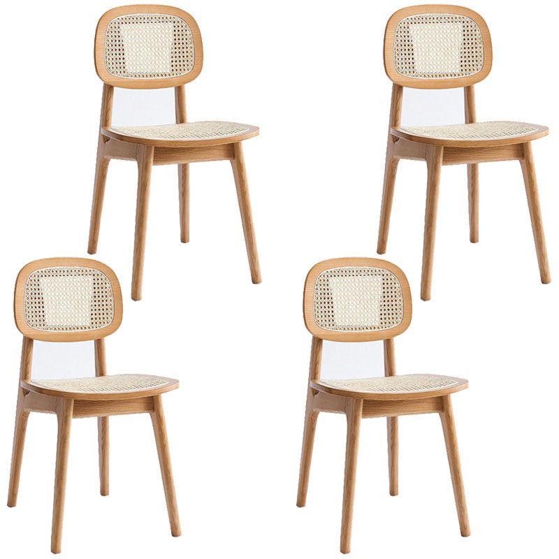 Modern Side Dining Chairs Ash Wood Dining Chairs for Dining Room Wood 4 Piece Set Clearhalo 'Dining Chairs' 'Dining Tables & Seating' 'dining_chair' 'furn' 'furn_dining_chair' 'Furniture' 'furniture_dining_chair' 'Kitchen & Dining Furniture' 5082049