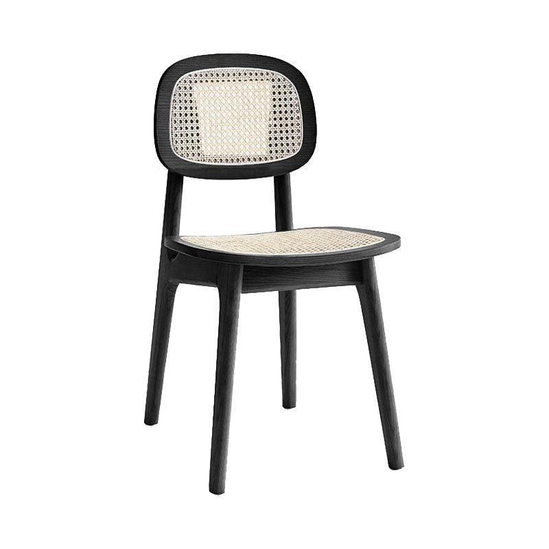 Modern Side Dining Chairs Ash Wood Dining Chairs for Dining Room Black 1 Piece Clearhalo 'Dining Chairs' 'Dining Tables & Seating' 'dining_chair' 'furn' 'furn_dining_chair' 'Furniture' 'furniture_dining_chair' 'Kitchen & Dining Furniture' 5082051