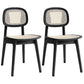 Modern Side Dining Chairs Ash Wood Dining Chairs for Dining Room Black 2 Piece Set Clearhalo 'Dining Chairs' 'Dining Tables & Seating' 'dining_chair' 'furn' 'furn_dining_chair' 'Furniture' 'furniture_dining_chair' 'Kitchen & Dining Furniture' 5082053