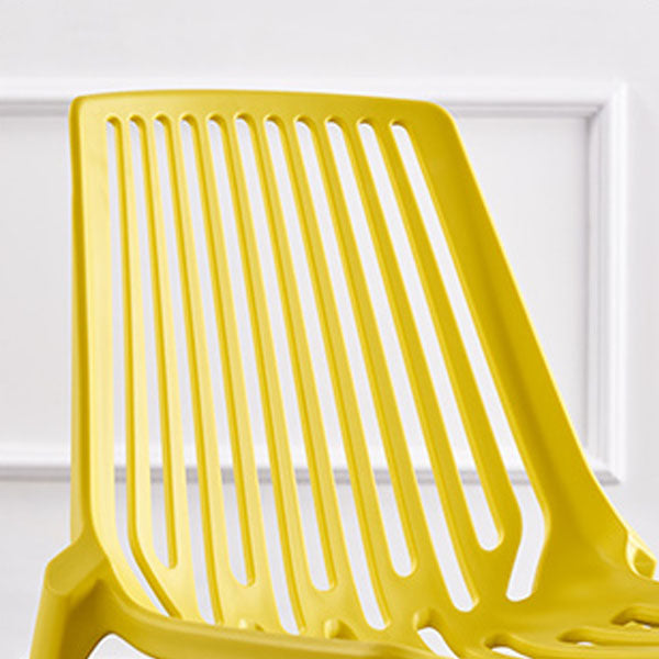 Contemporary Plastic Side Chair Slat Back Kitchen Dining Room Chair Clearhalo 'Dining Chairs' 'Dining Tables & Seating' 'dining_chair' 'furn' 'furn_dining_chair' 'Furniture' 'furniture_dining_chair' 'Kitchen & Dining Furniture' 5082071