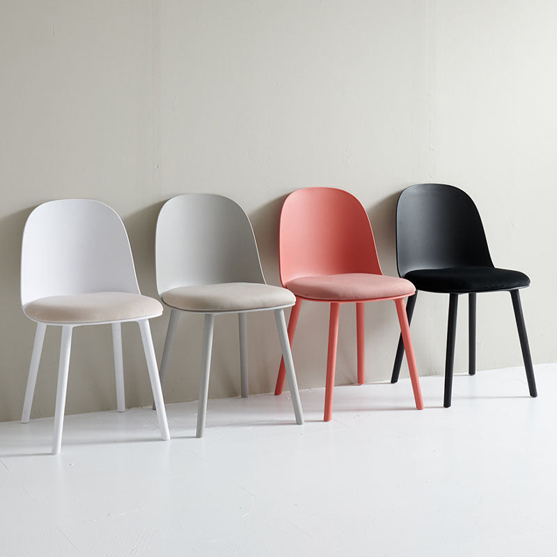 Upholstered Dining Chair Modern Style Plastic Side Chair for Dining Room Clearhalo 'Dining Chairs' 'Dining Tables & Seating' 'dining_chair' 'furn' 'furn_dining_chair' 'Furniture' 'furniture_dining_chair' 'Kitchen & Dining Furniture' 5082087