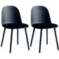 Upholstered Dining Chair Modern Style Plastic Side Chair for Dining Room Black 2 Piece Set Clearhalo 'Dining Chairs' 'Dining Tables & Seating' 'dining_chair' 'furn' 'furn_dining_chair' 'Furniture' 'furniture_dining_chair' 'Kitchen & Dining Furniture' 5082091