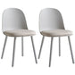 Upholstered Dining Chair Modern Style Plastic Side Chair for Dining Room Grey 2 Piece Set Clearhalo 'Dining Chairs' 'Dining Tables & Seating' 'dining_chair' 'furn' 'furn_dining_chair' 'Furniture' 'furniture_dining_chair' 'Kitchen & Dining Furniture' 5082100