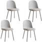 Upholstered Dining Chair Modern Style Plastic Side Chair for Dining Room Grey 4 Piece Set Clearhalo 'Dining Chairs' 'Dining Tables & Seating' 'dining_chair' 'furn' 'furn_dining_chair' 'Furniture' 'furniture_dining_chair' 'Kitchen & Dining Furniture' 5082101