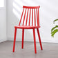 Plastic Contemporary Side Chair Slat Back Kitchen Dining Room Chair Red 1 Piece Clearhalo 'Dining Chairs' 'Dining Tables & Seating' 'dining_chair' 'furn' 'furn_dining_chair' 'Furniture' 'furniture_dining_chair' 'Kitchen & Dining Furniture' 5082104